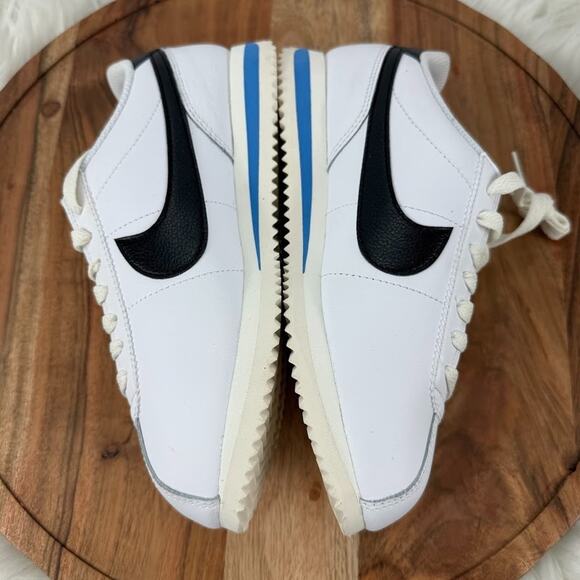 WMNS NIKE CORTEZ WHITE-BLACK-LIGHT PHOTO BLUE-SAIL SZ‎ 5.5 DN1791-100 - Picture 7 of 10